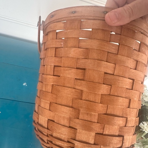 Longaberger Brown Woven Basket with Intricate Accents vintage 1991 - Picture 3 of 7